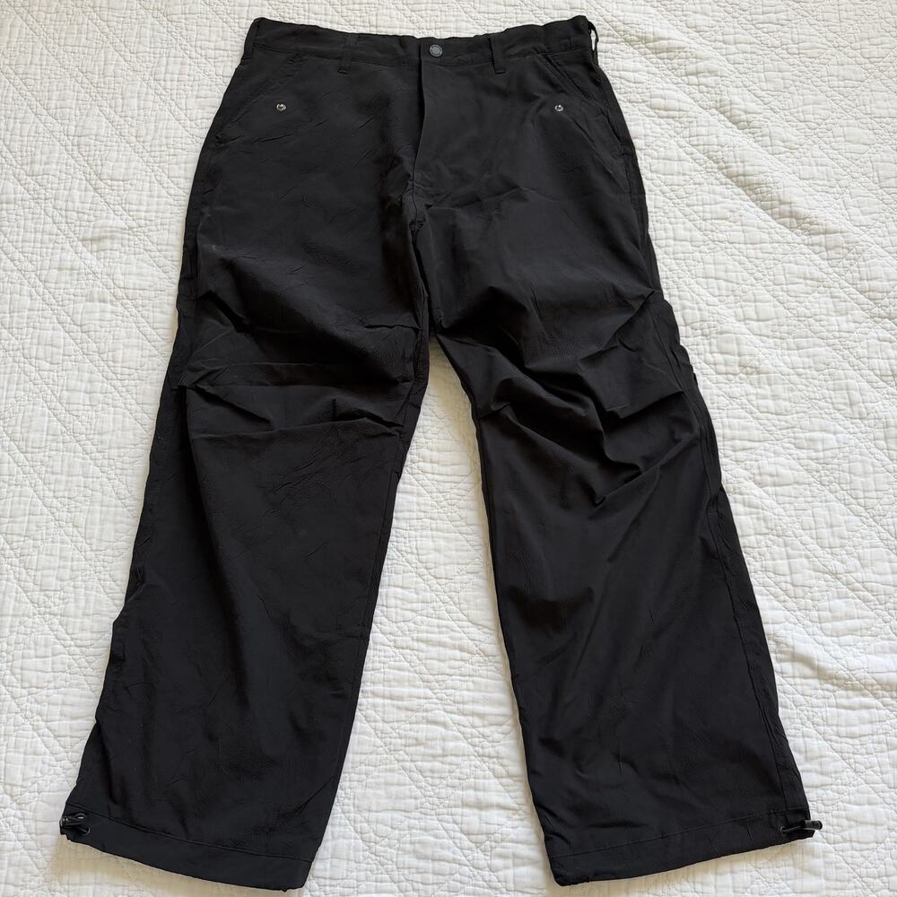 Pleasures Wide Leg Parachute Pants Black Size 32